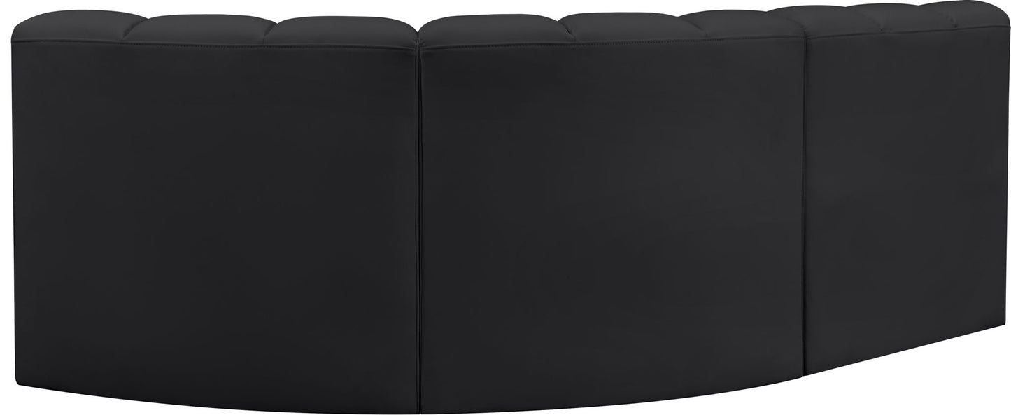 Arc - Faux Leather 3 Piece Sofa