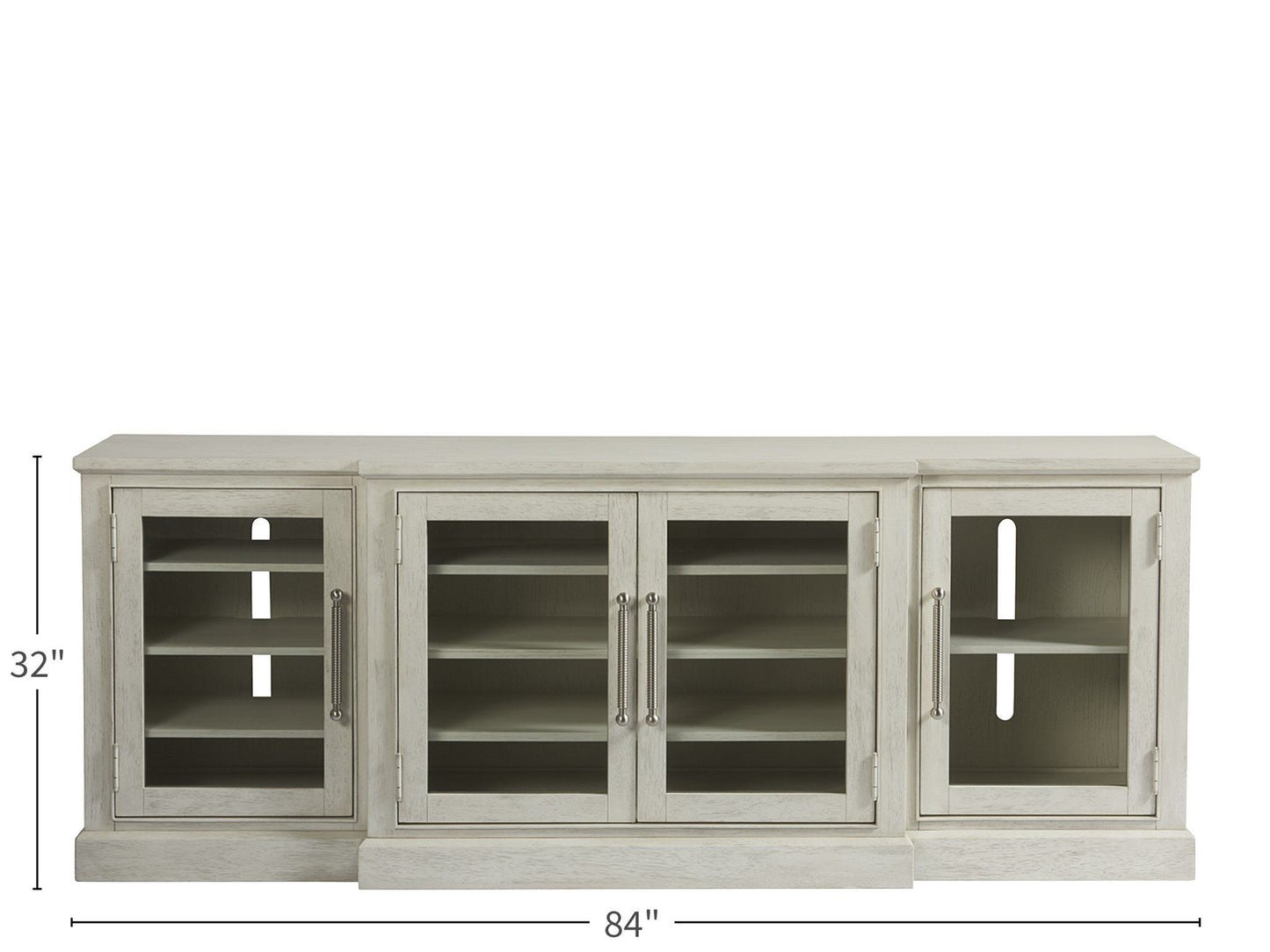 Escape - 84" Entertainment Console - Pearl Silver