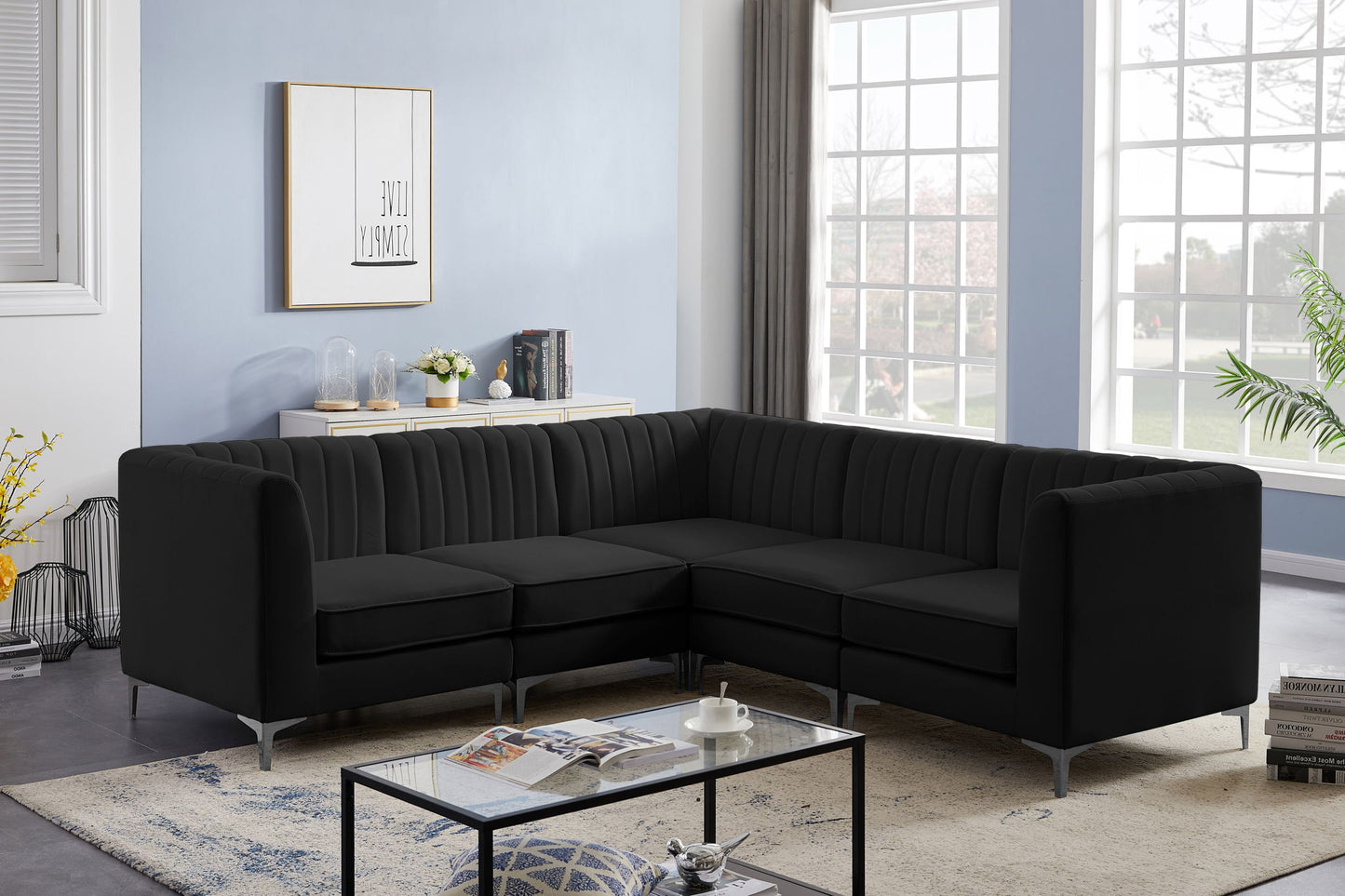 Alina - 5 Piece Modular Corner Sectional