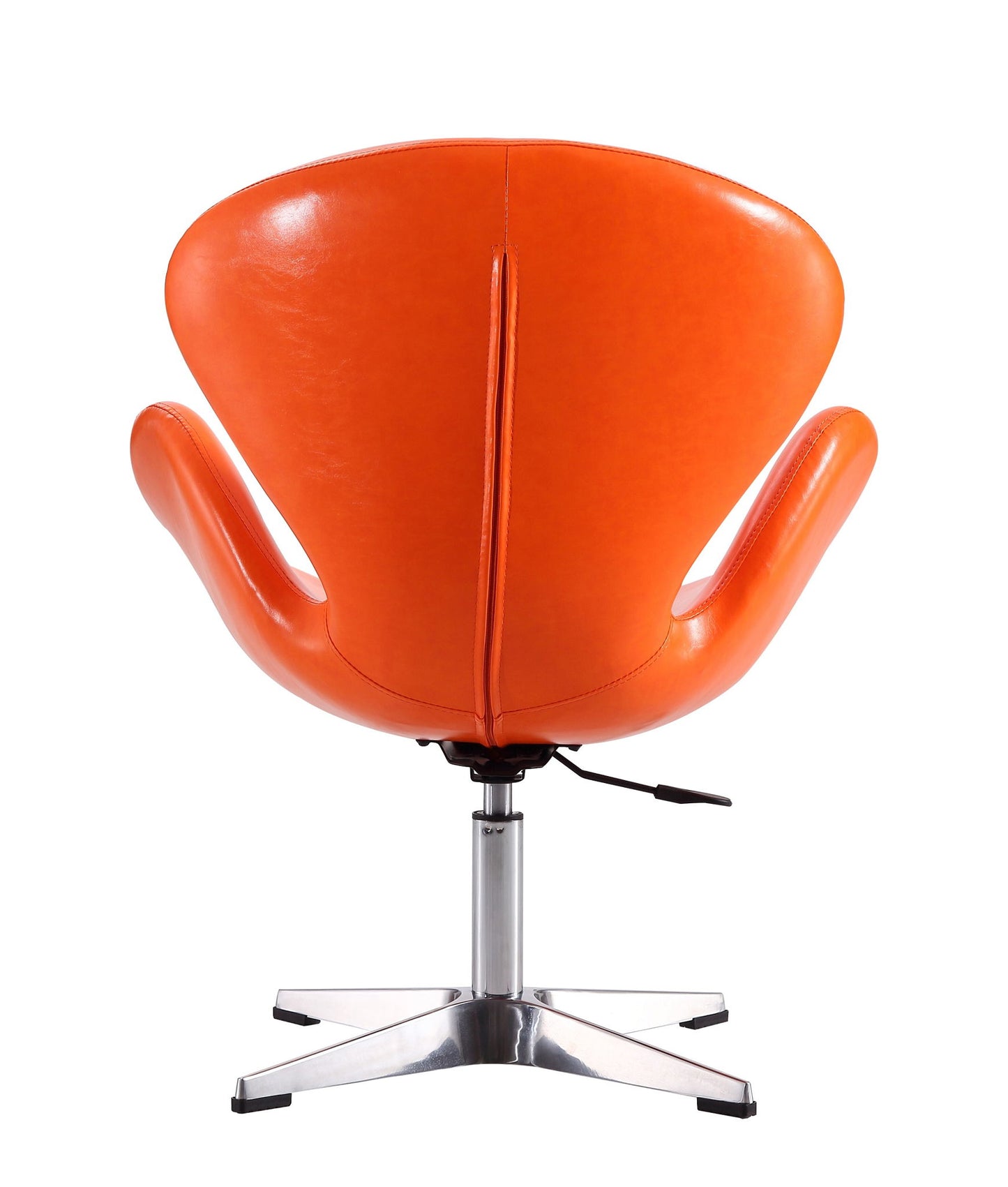 Manhattan Raspberry - Vegan Leather Swivel Lounge Chair