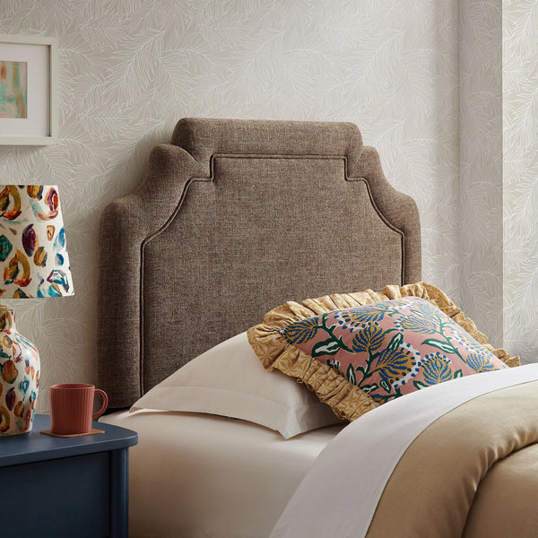 Magnolia Upholstered Fabric Headboard - Twin, Mocha