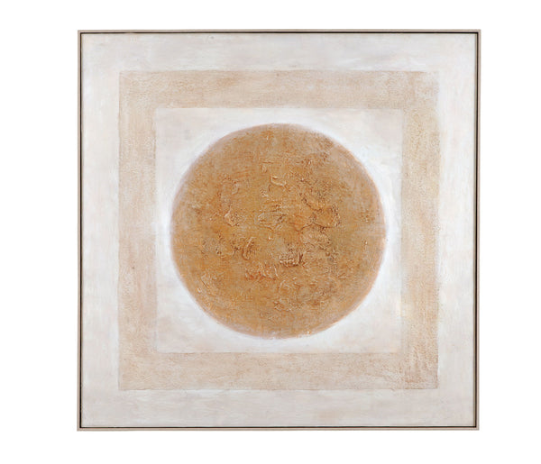 Central Canvas Art - Beige