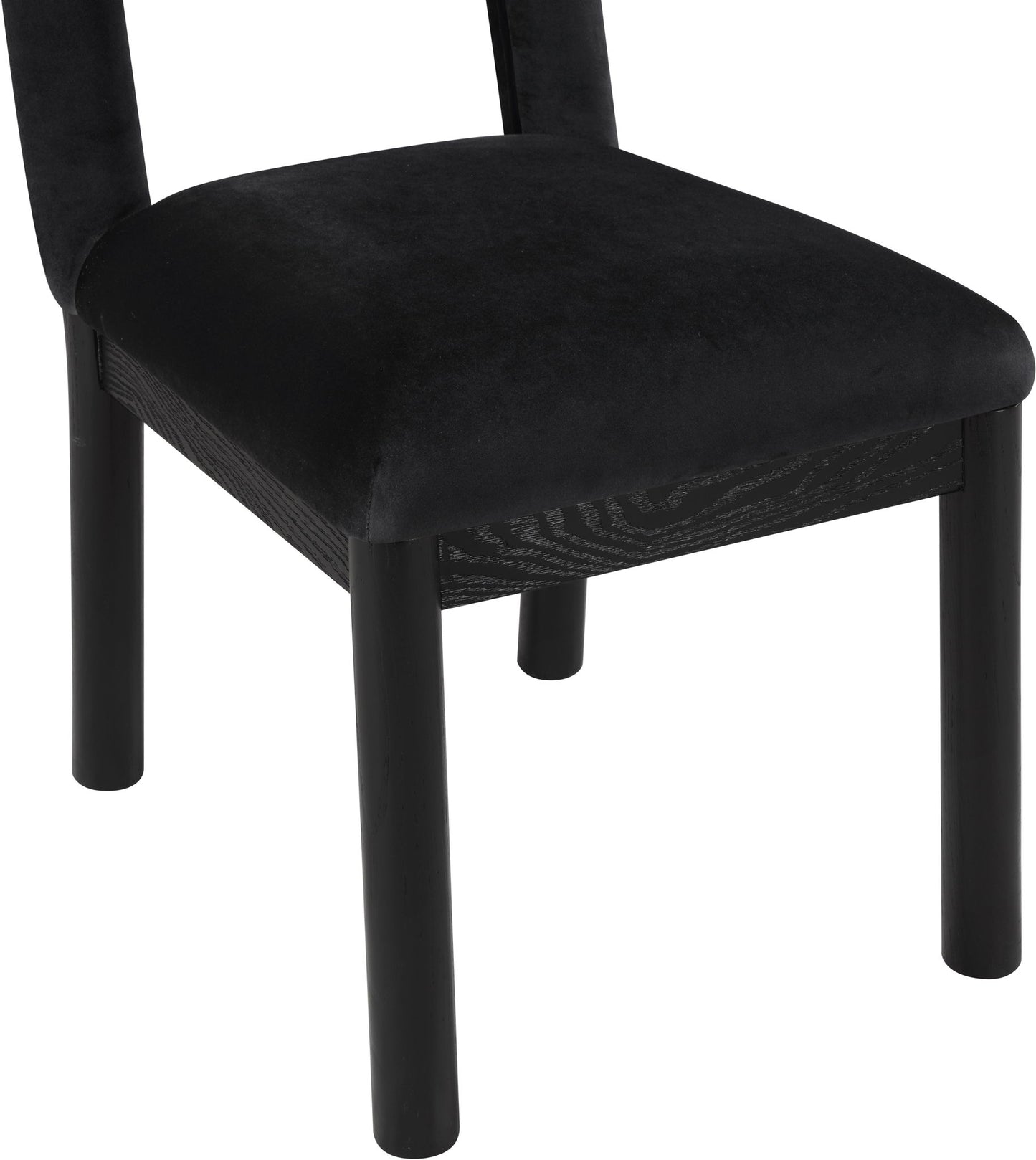 Conrad - Velvet Dining Chair With Black Legs