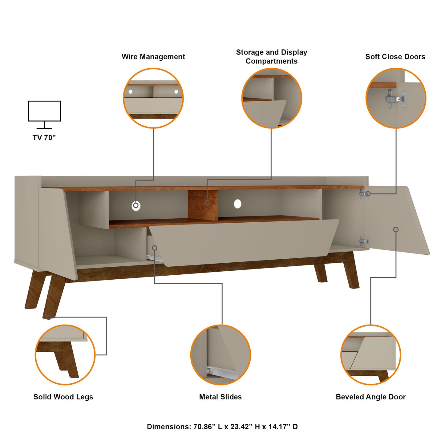 Manhattan Marcus - 71" TV Stand