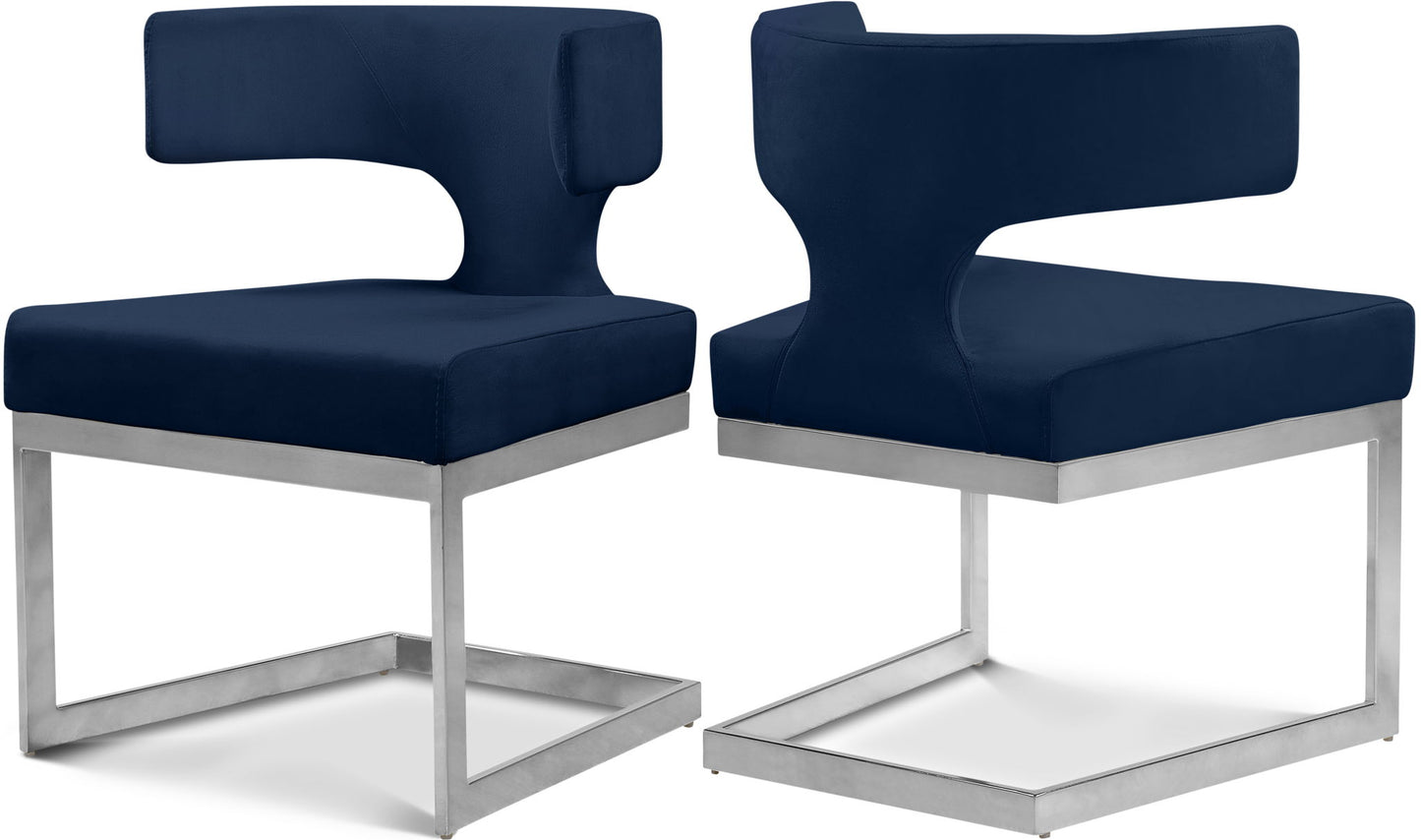 Alexandra - Dining Chair with Chrome Legs