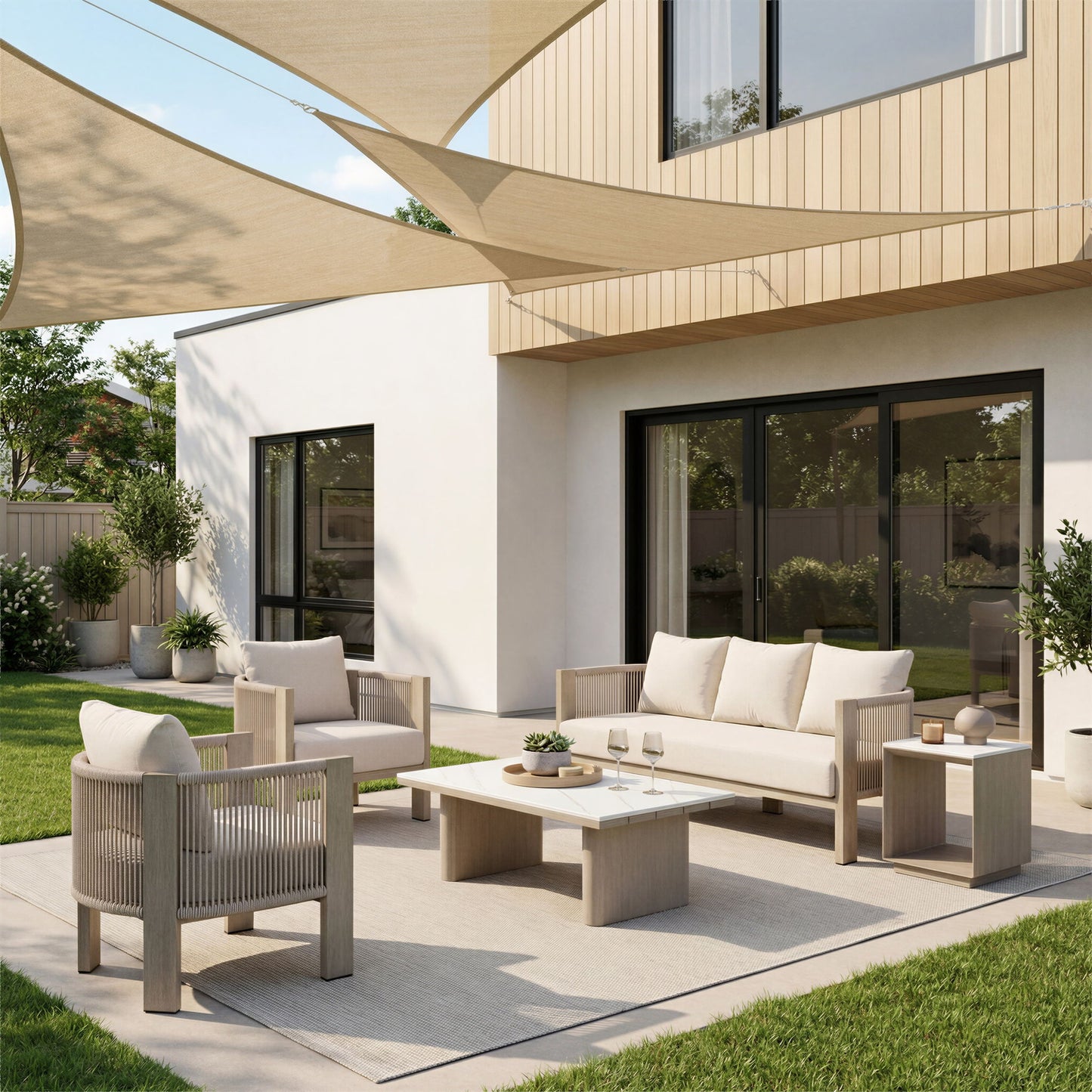 Sunlit Springs - Accent Chair - Gray / Light Brown