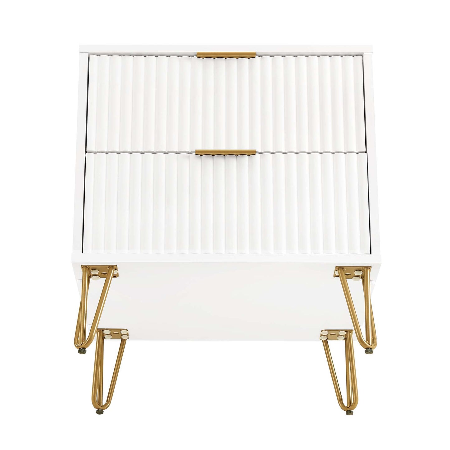 Manhattan Dumbo - Fluted 2-Drawer Nightstand