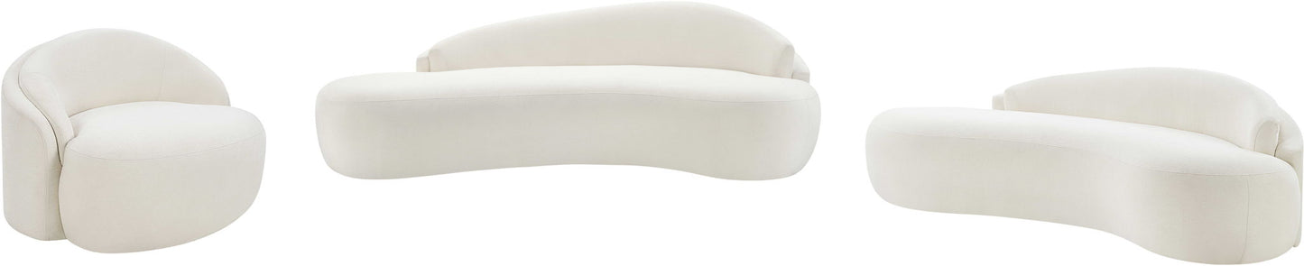 Caspian - Chenille Fabric Upholstered Loveseat
