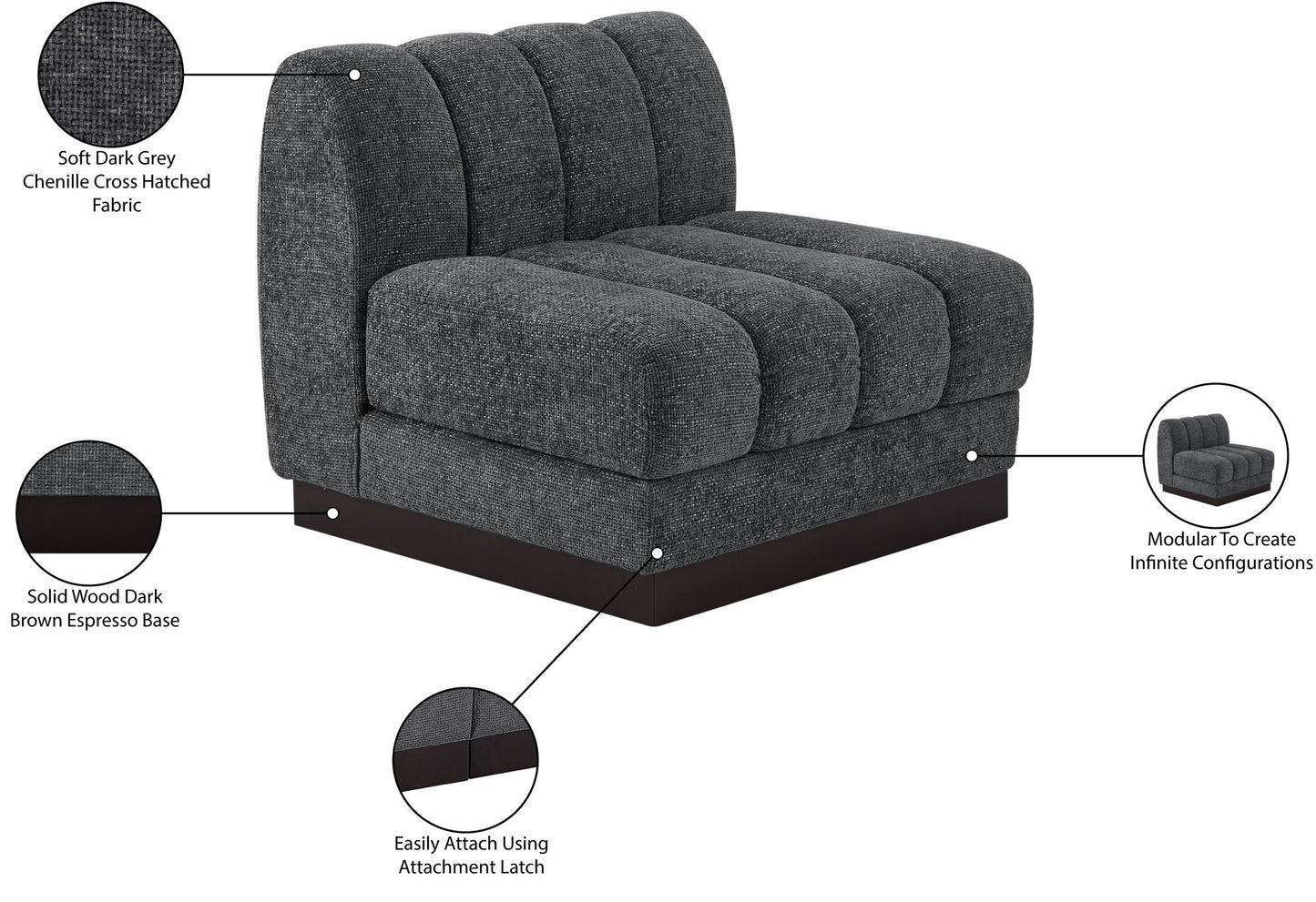 Quinn - Armless Chair