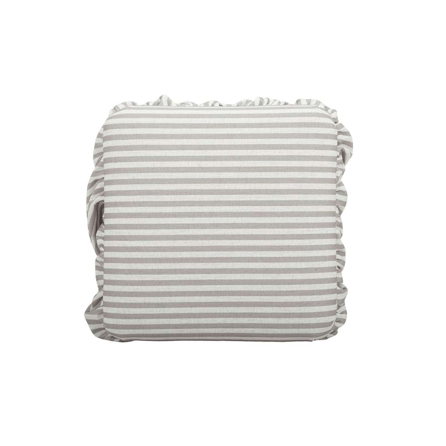 Gertrude - Striped Linen Ottoman