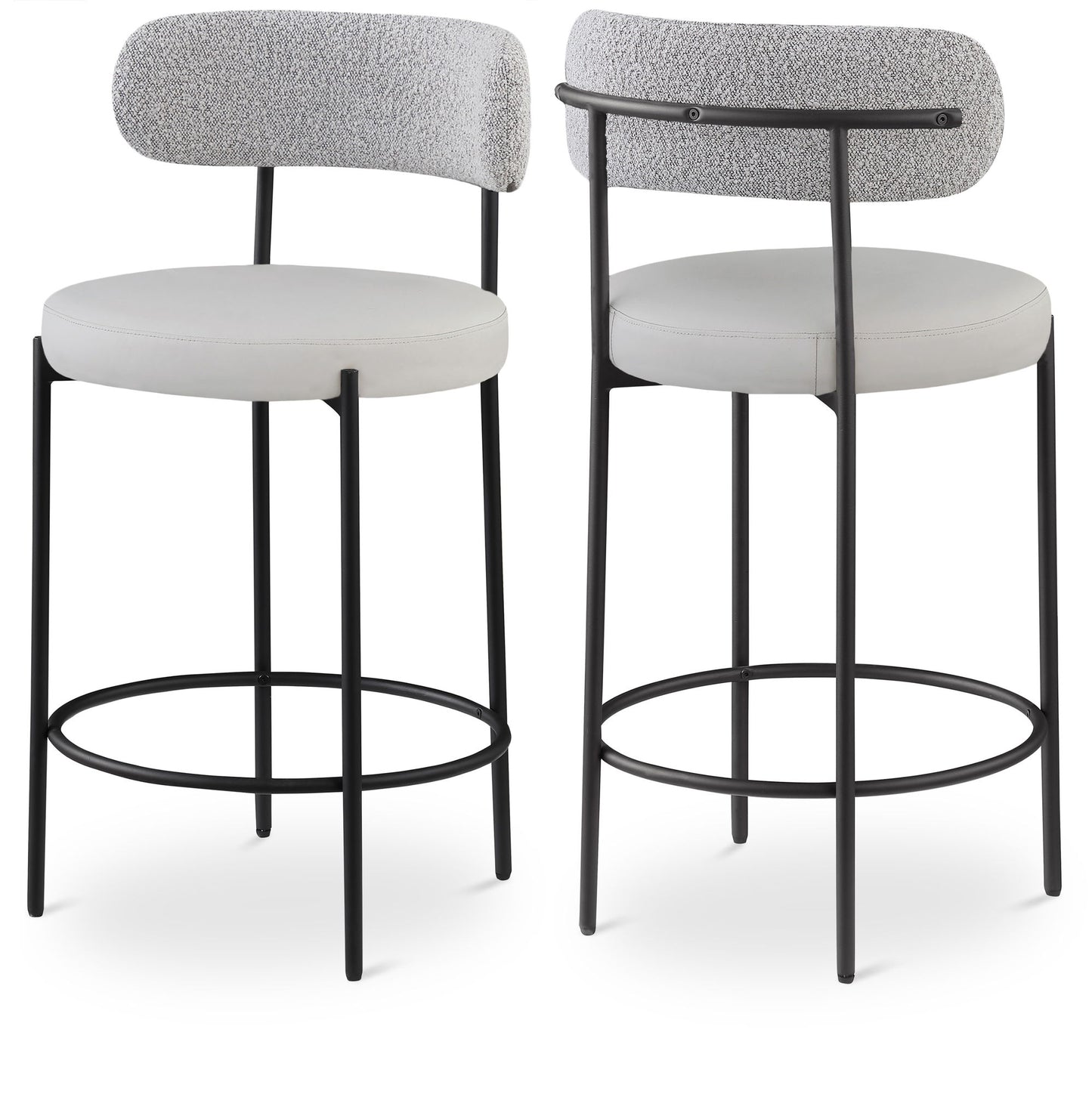 Beacon - Faux Leather Stool (Set of 2)