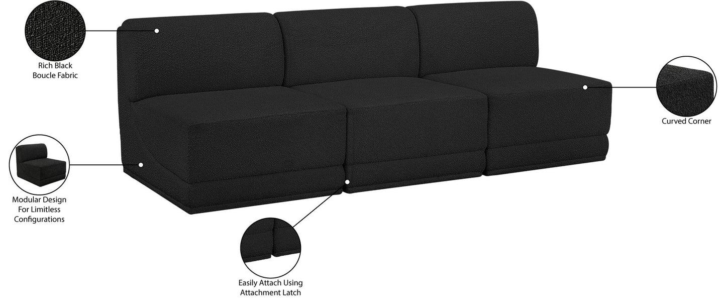 Ollie - 3 Seat Armless Modular Sofa