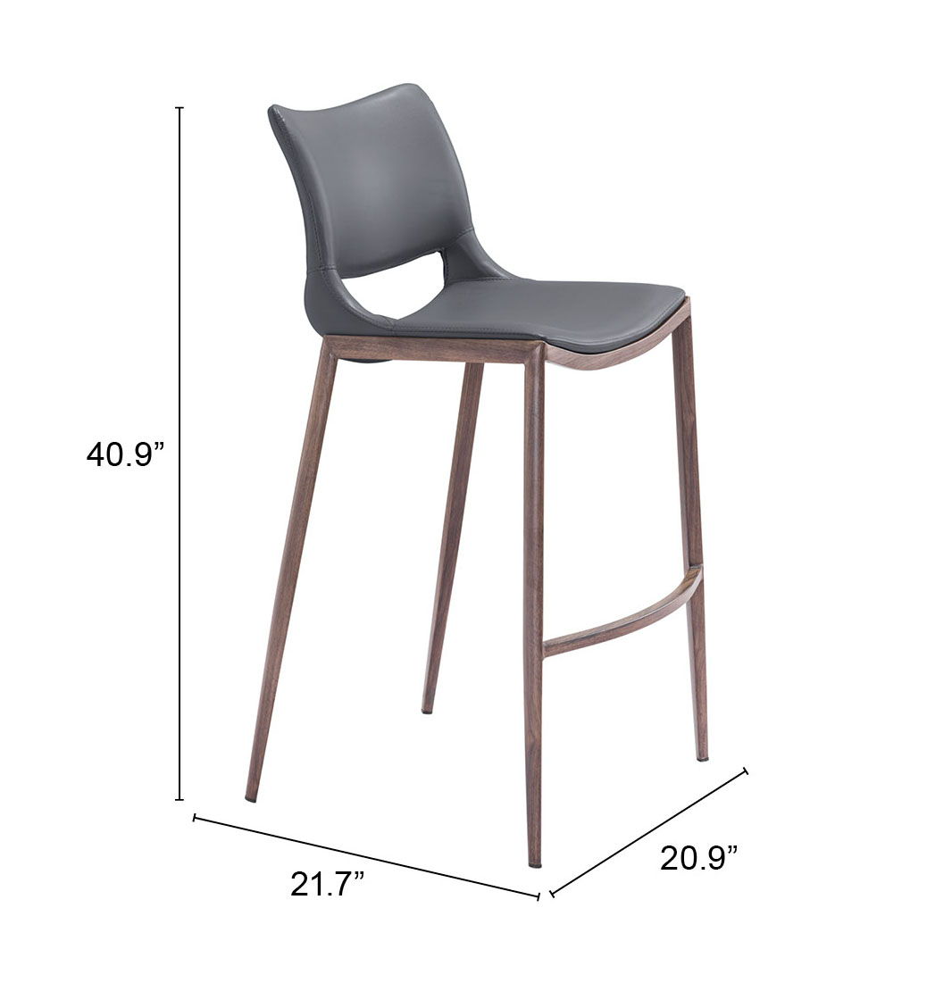 Ace - Bar Chair With Walnut Legs (Set of 2)