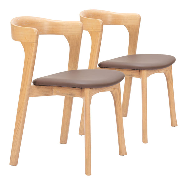 Pioro - Dining Chair (Set of 2) - Brown / Natural