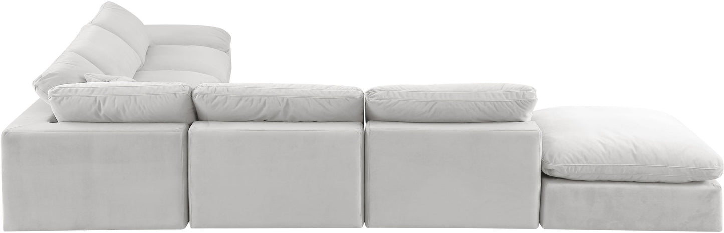 Comfy - 7 Piece Velvet Modular Corner Sectional
