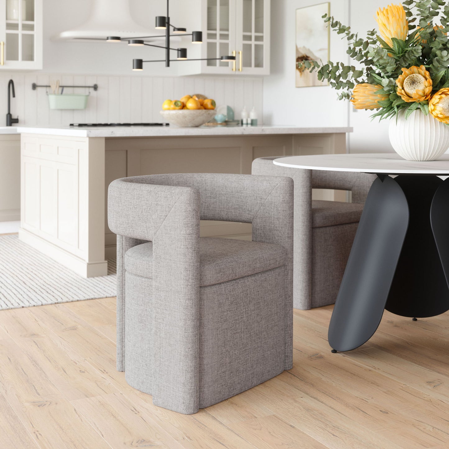 Papua - Dining Chair - Gray