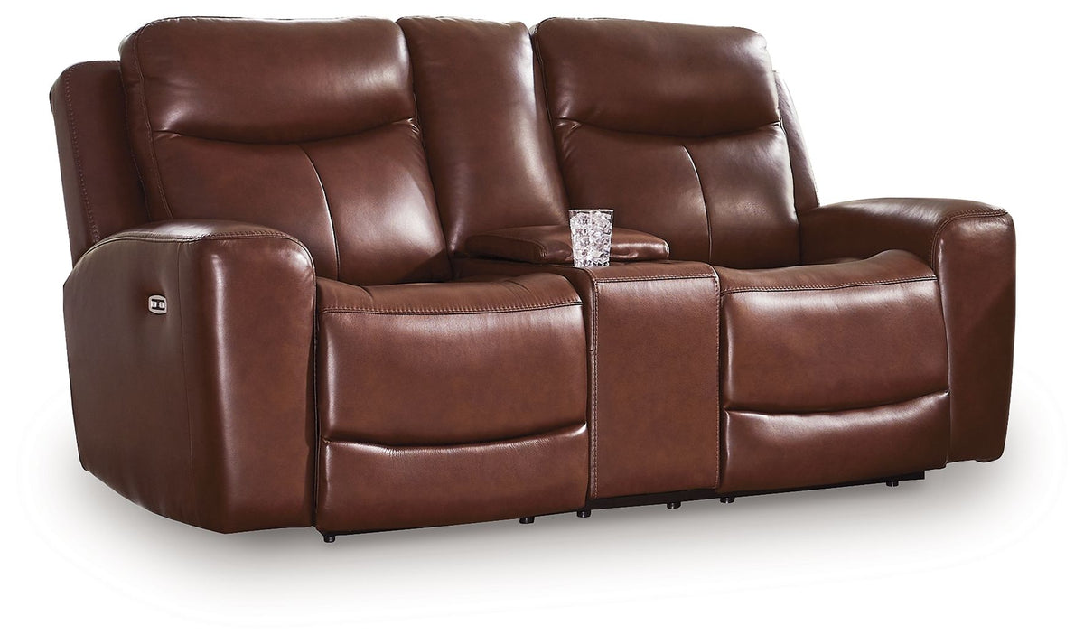 Bexhurst - 2 Pc. - Power Reclining Sofa And Loveseat - Mahogany