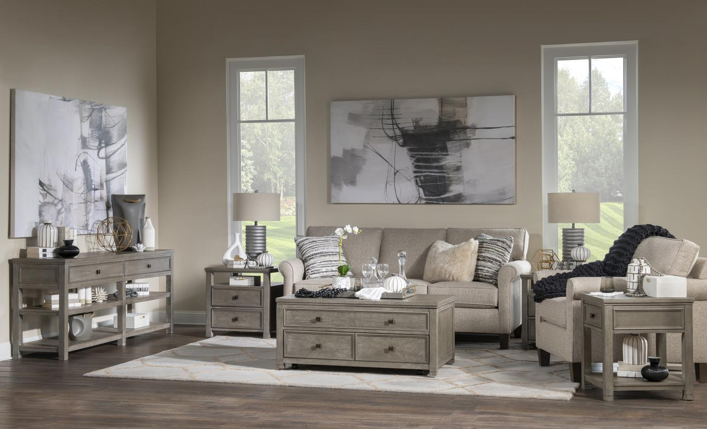 Lena - Sofa Table - Mink