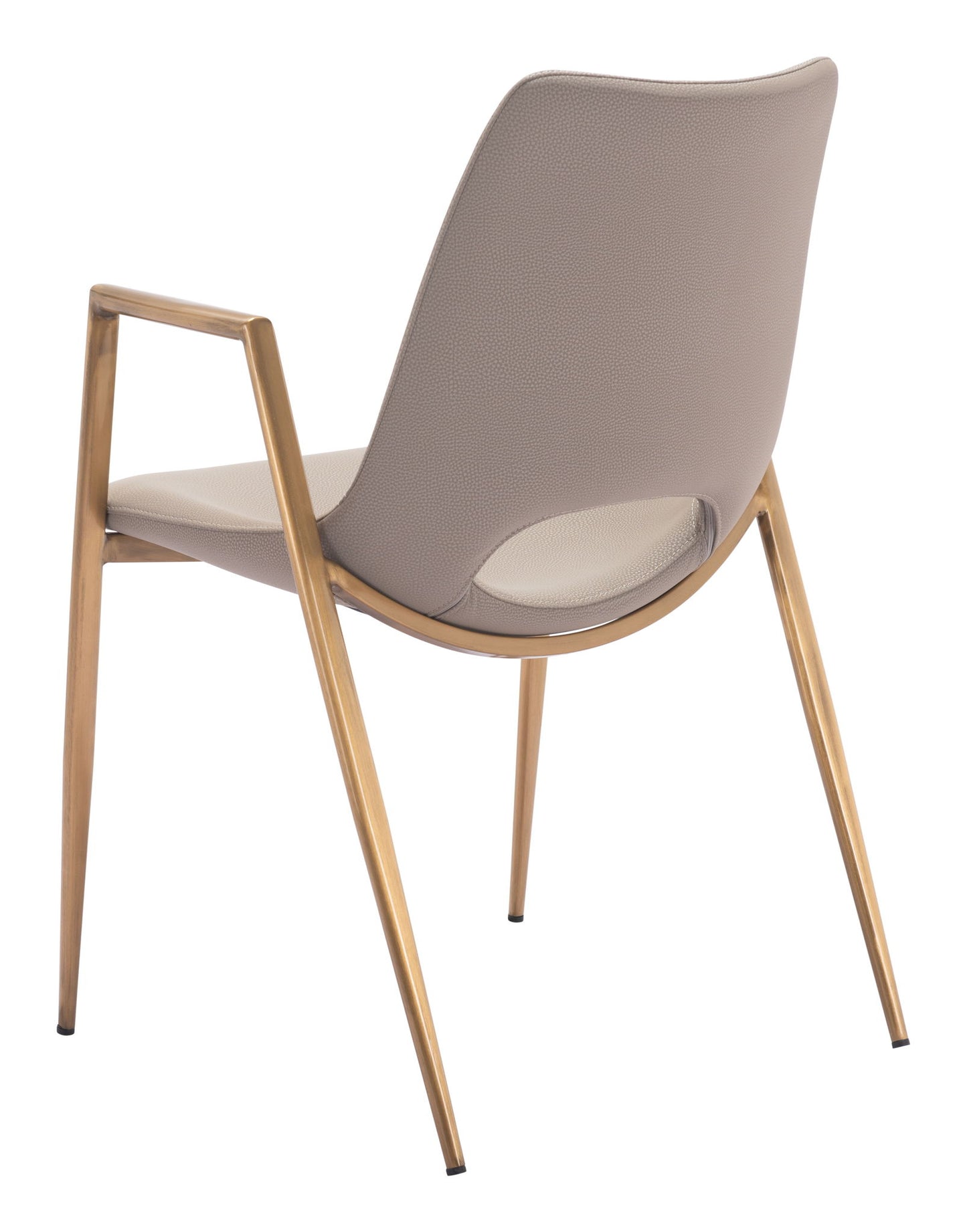 Desi - Dining Chair (Set of 2) - Beige & Gold