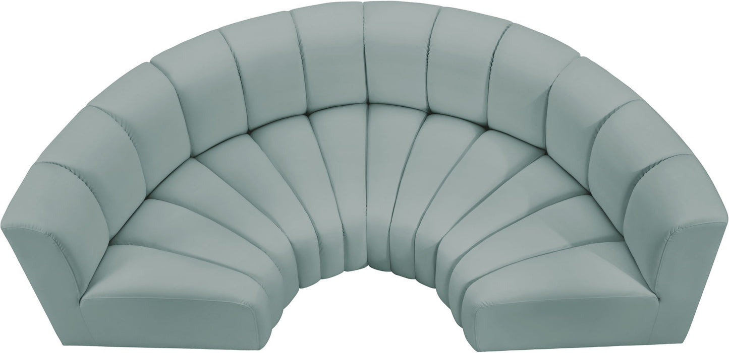 Arc - Faux Leather 4 Piece U-Shaped Modular Sofa