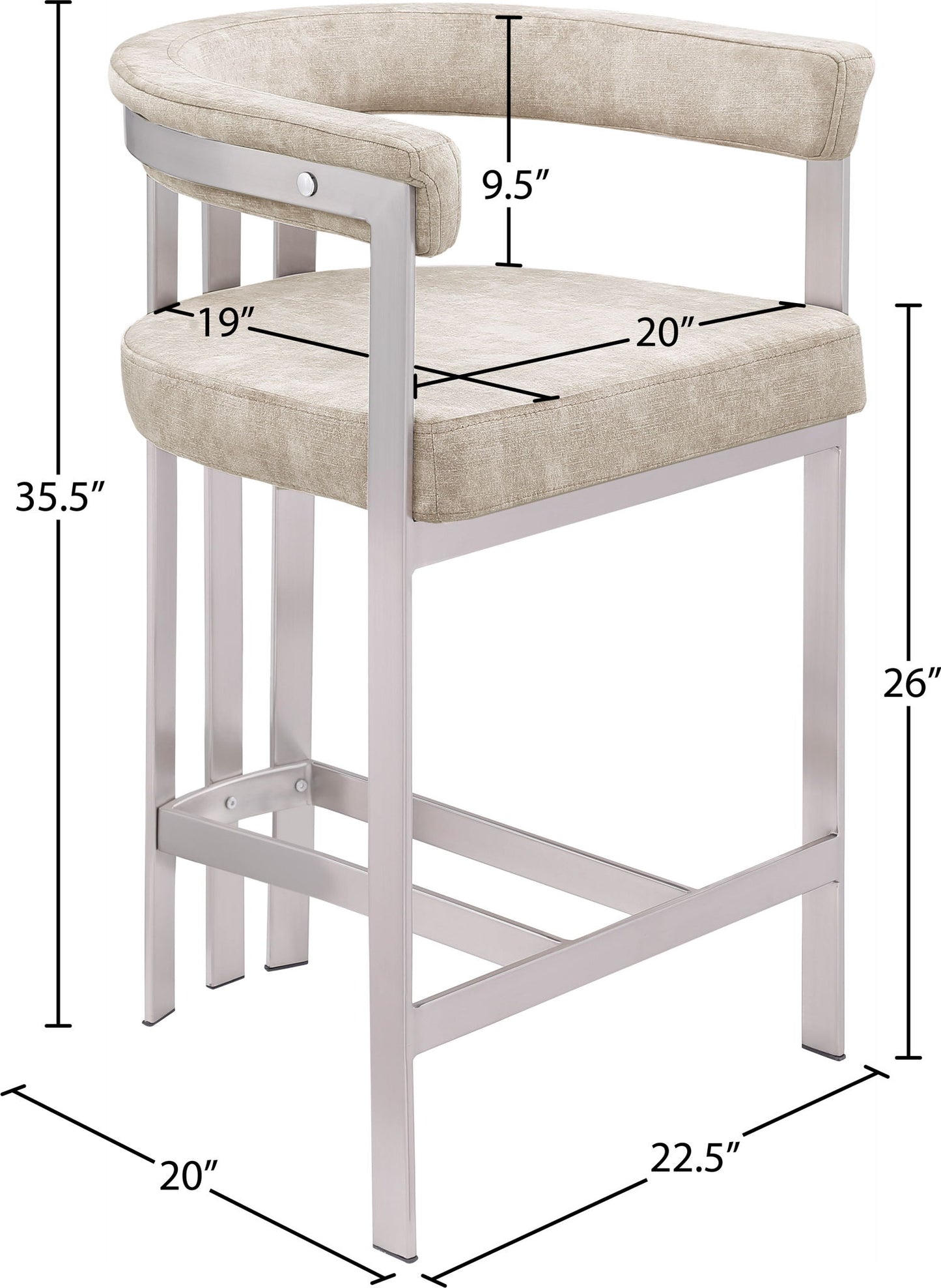 Marcello - Counter Stool (Set of 2)
