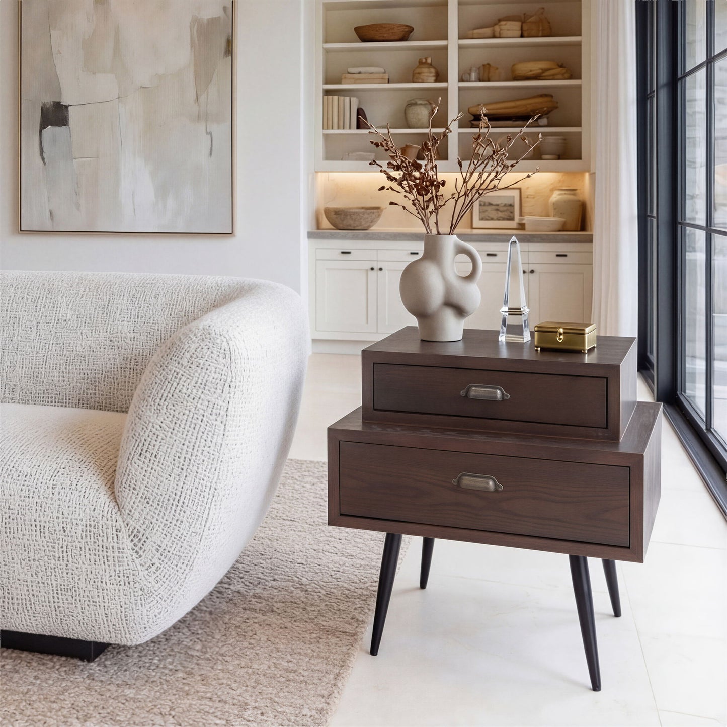 Mechy - Side Table - Brown