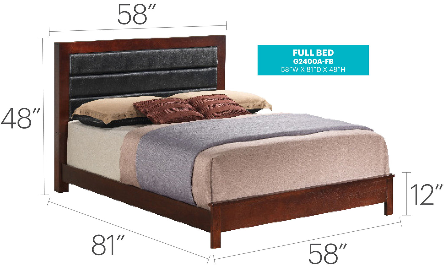 Glory Furniture - Burlington - Upholstered Bed
