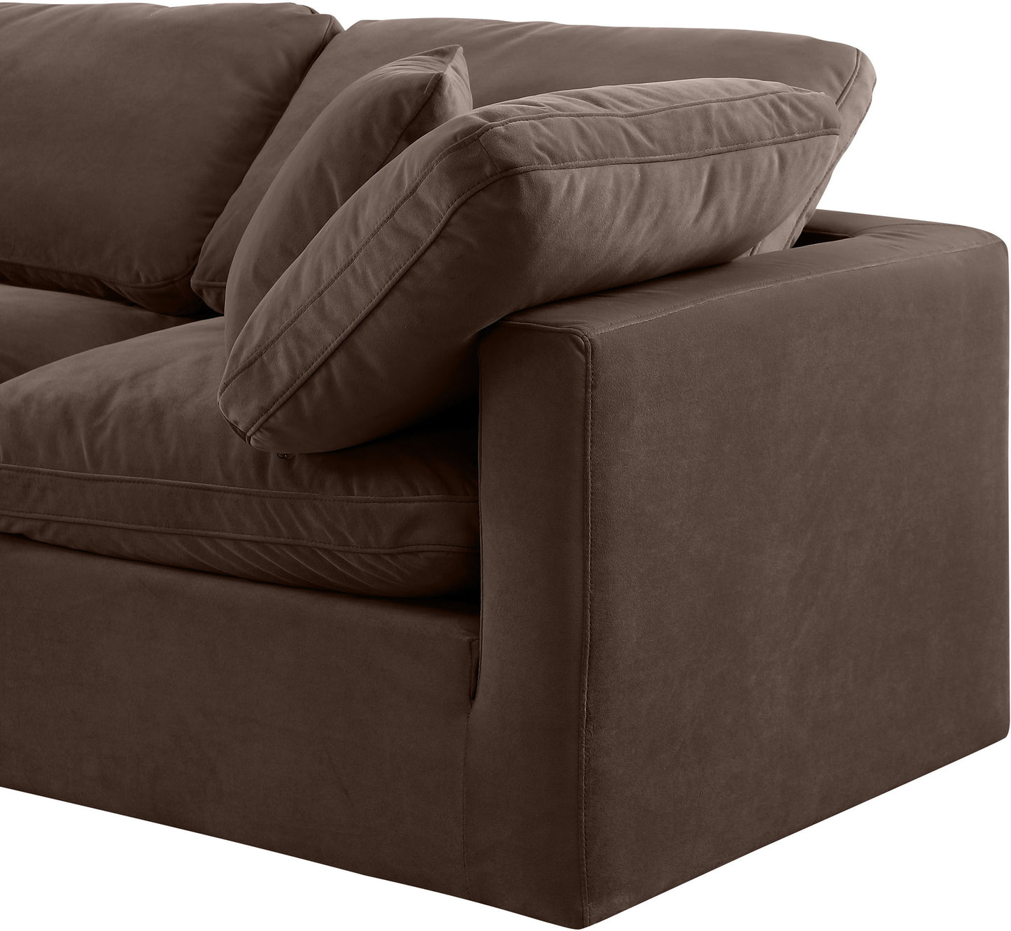 Indulge - Velvet 5 Piece Modular Corner Sectional