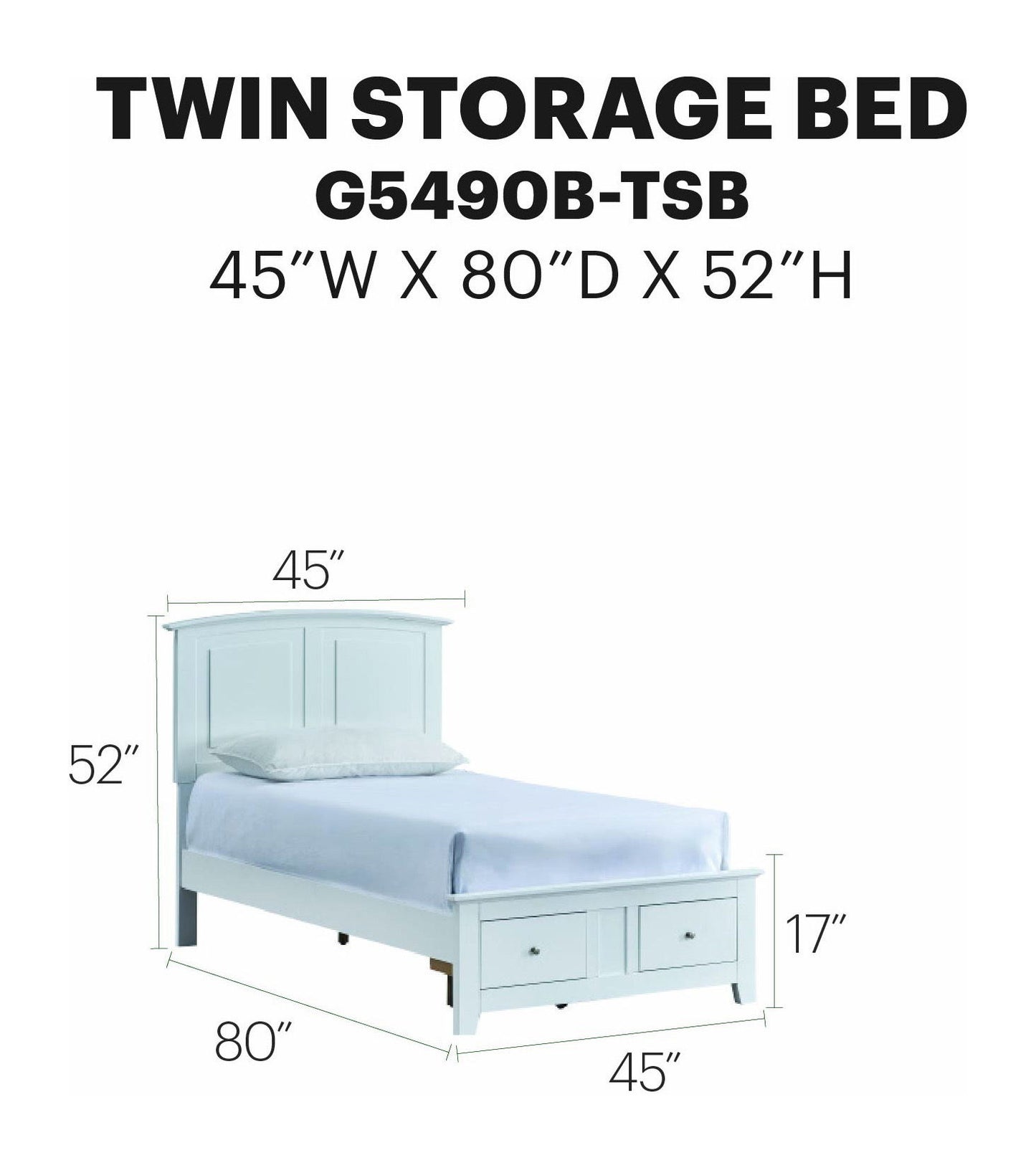 Glory Furniture - Hammond - Storage Bed