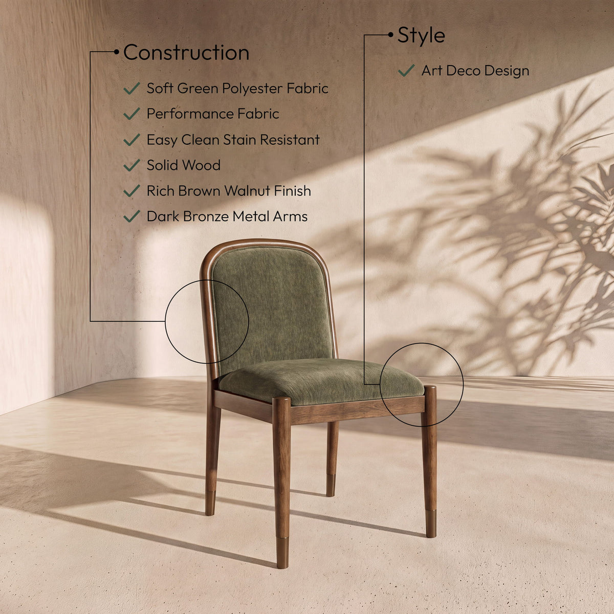 Cambria - Fabric Upholstered Dining Side Chair (Set of 2)