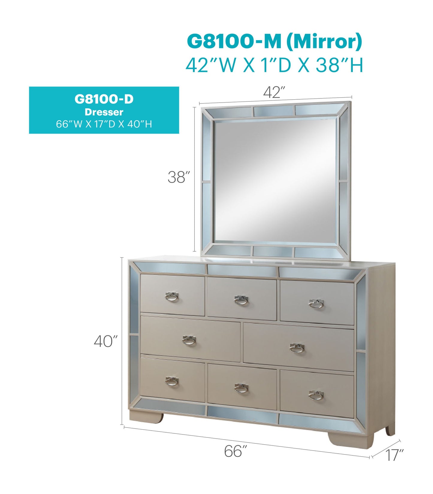 Glory Furniture - Hollywood Hills - Dresser