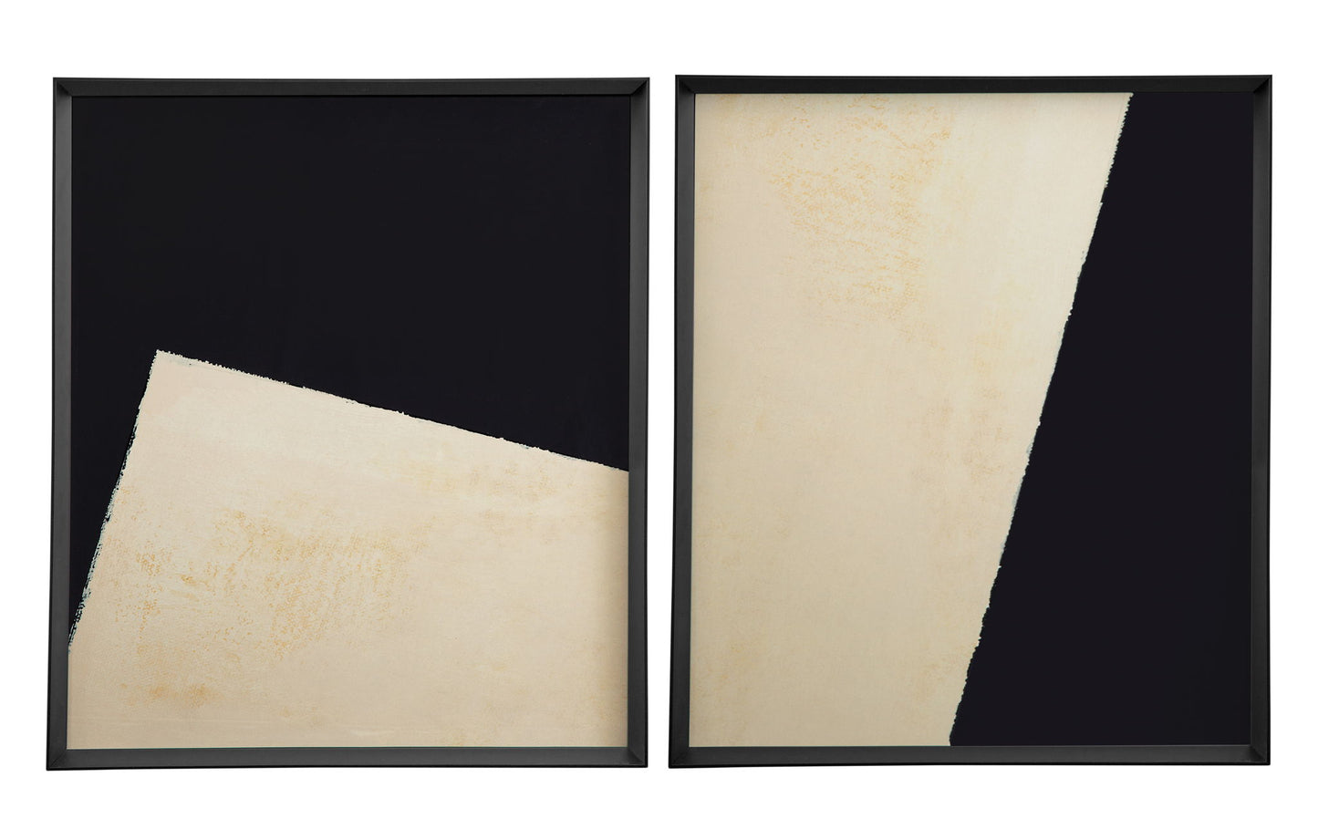 Optical I Framed Art - Beige / Black