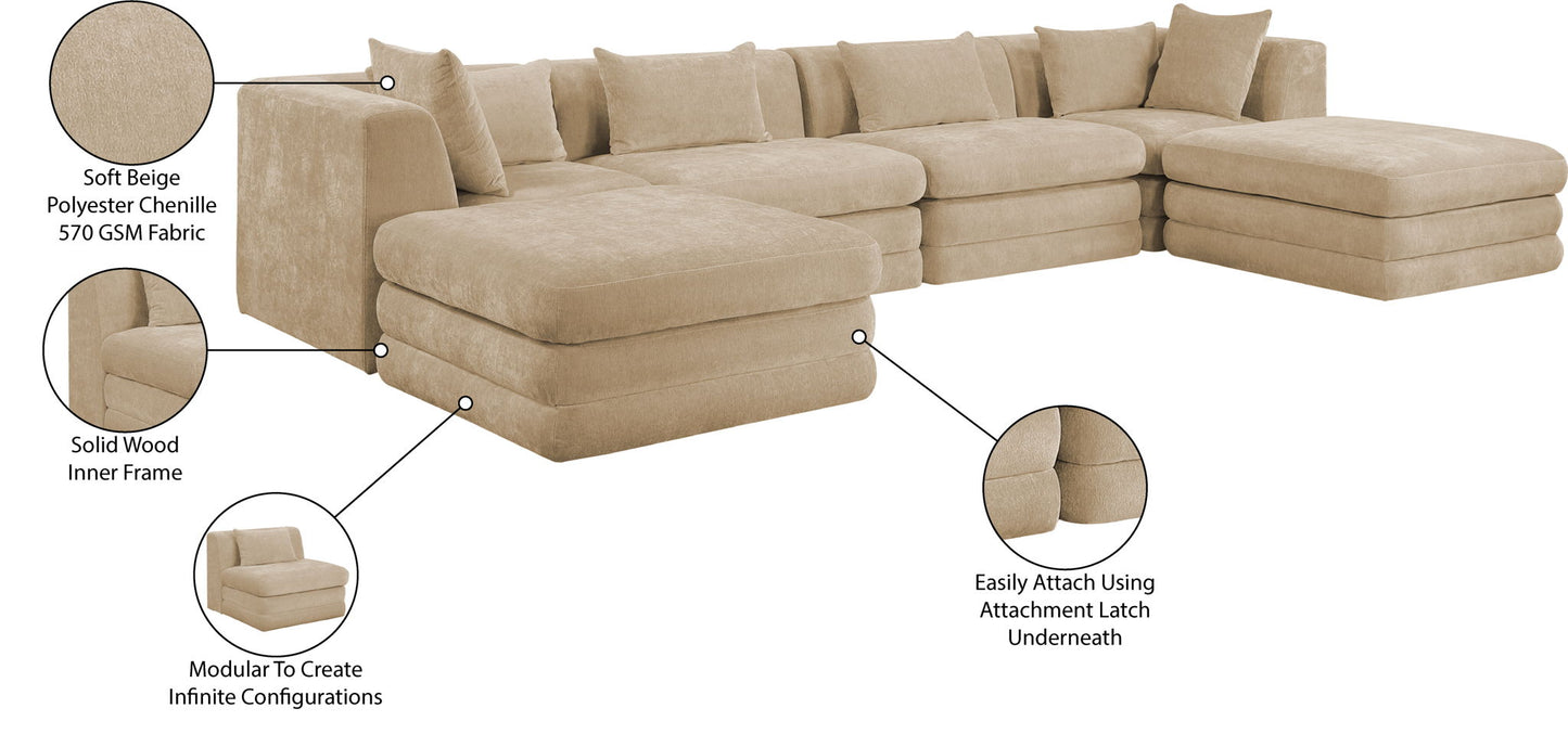 Stellar - 6 Piece Upholstered Modular Sectional