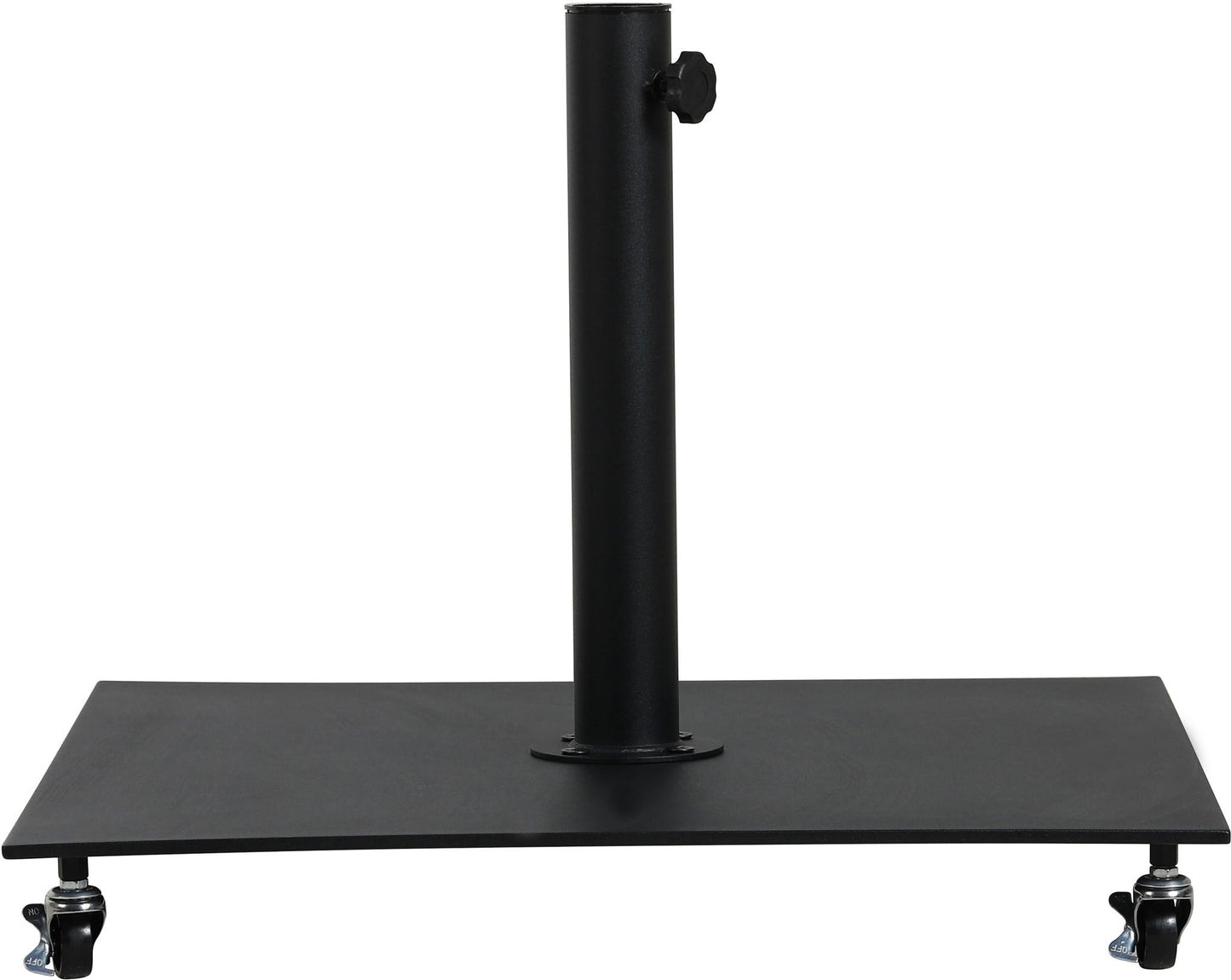 Amalfi - Aluminum Patio Umbrella - Black Base / White Pole