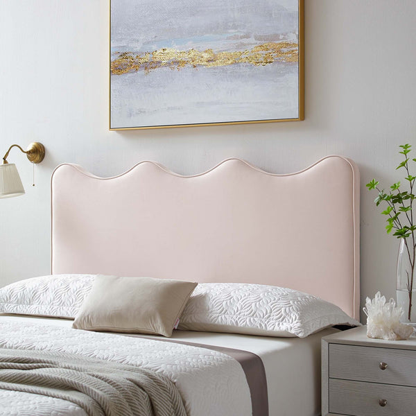 Athena Performance Velvet /Queen Headboard - Twin, Pink