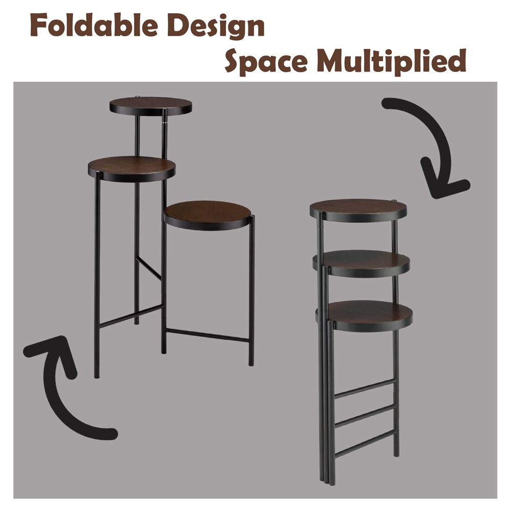 Namid - 30" Plant Stand - Black