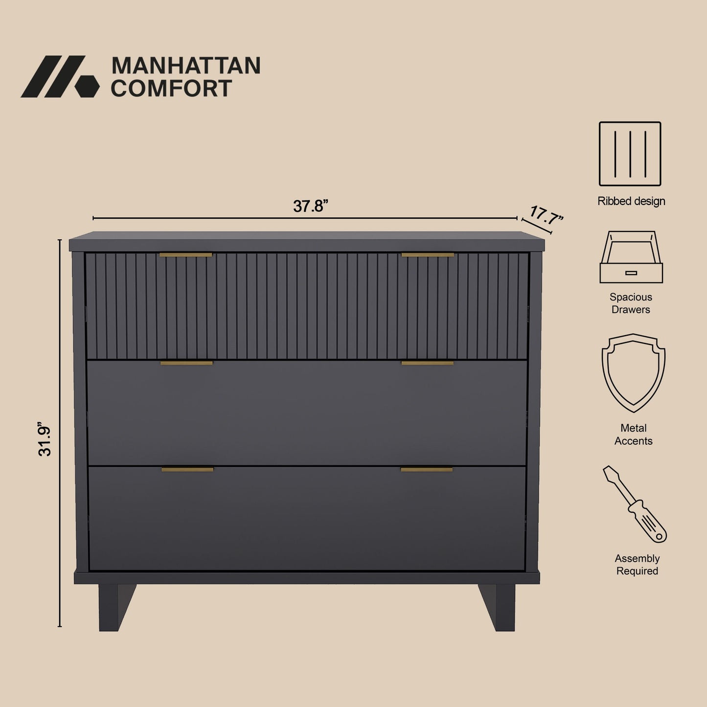 Manhattan Elara - Solid Wood Dresser