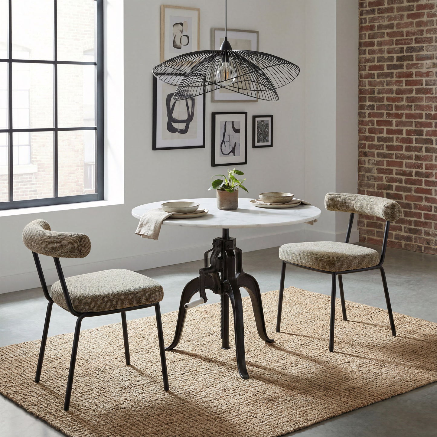 Kede - Dining Chair (Set of 2) - Green Tweed