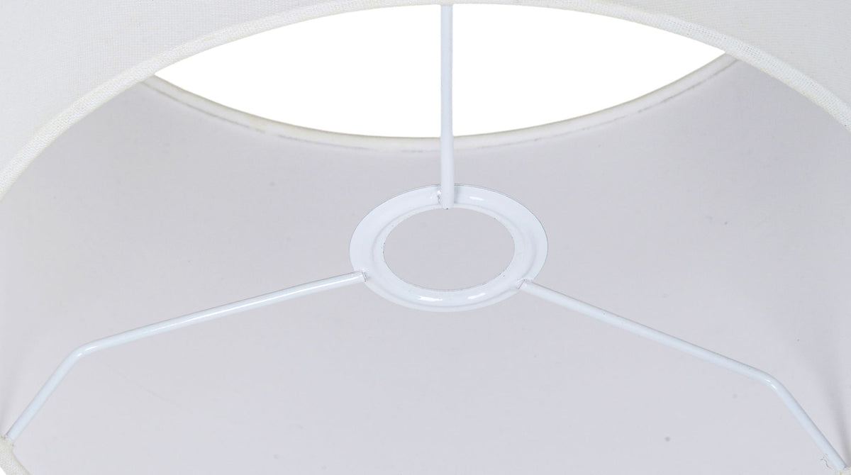 Opaline - Linen Textured Fabric And Brass Table Lamp