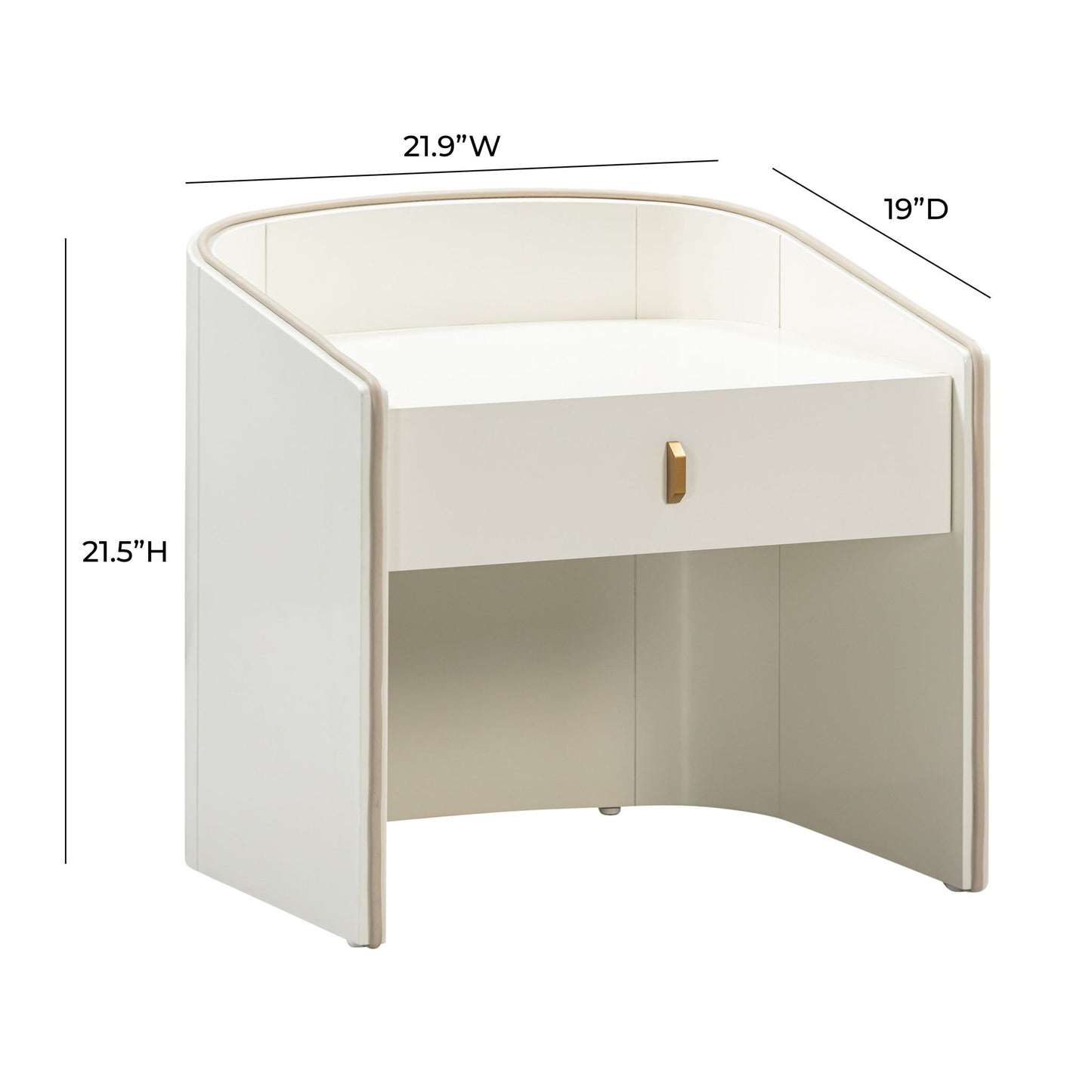 Collins - Lacquer Nightstand