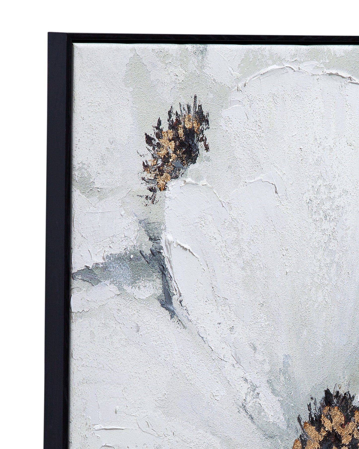 Dogwood Canvas Art - Pearl Silver