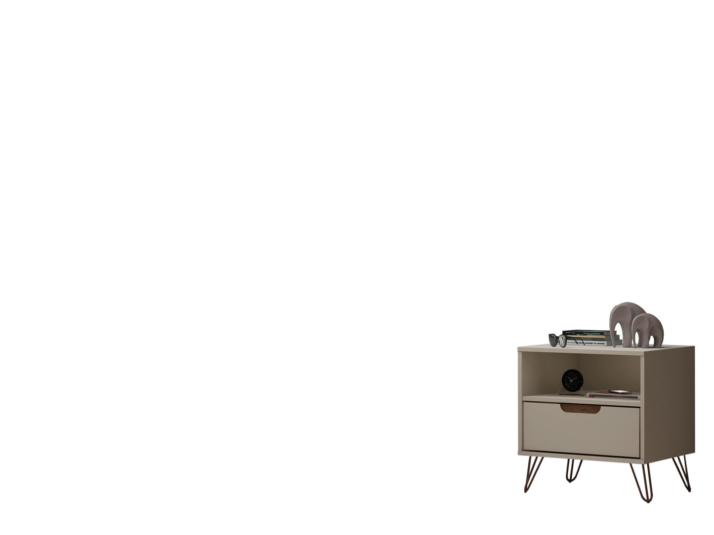 Manhattan Rockefeller - 1-Drawer Nightstand
