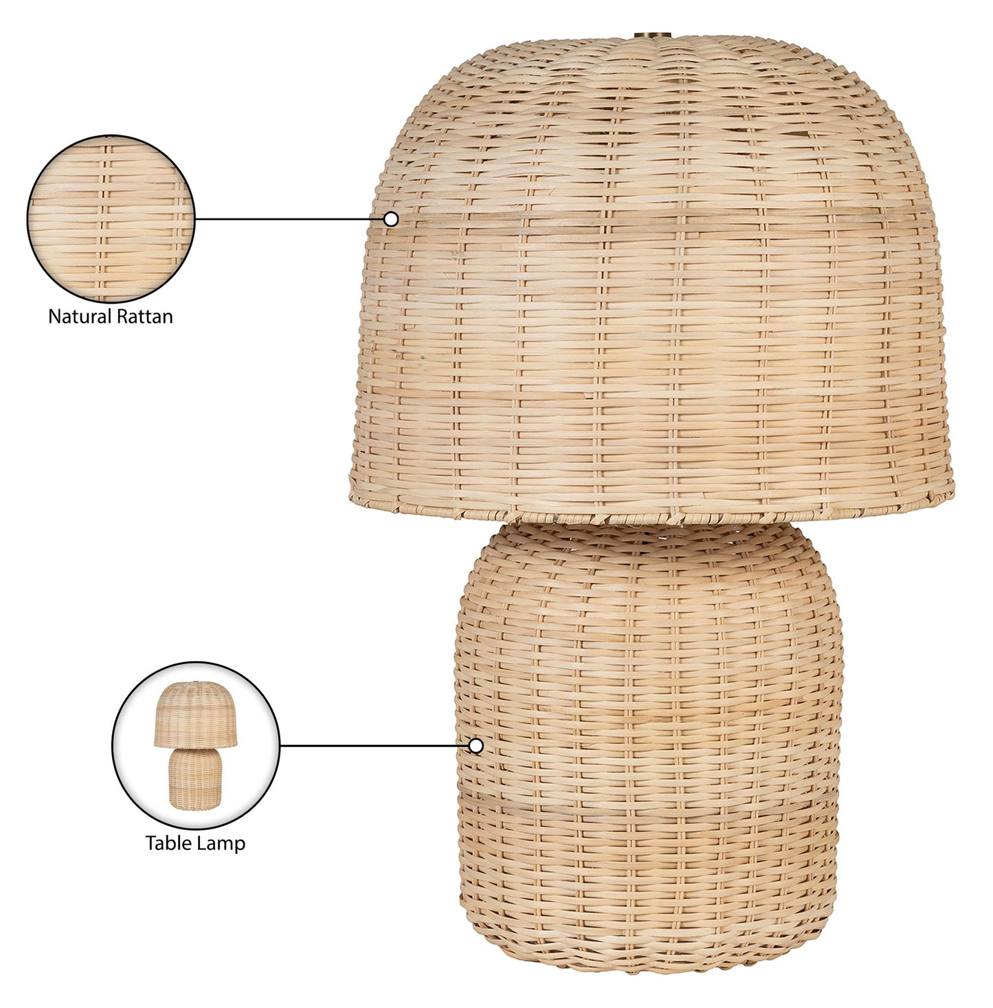 Nomad - Rattan Table Lamp