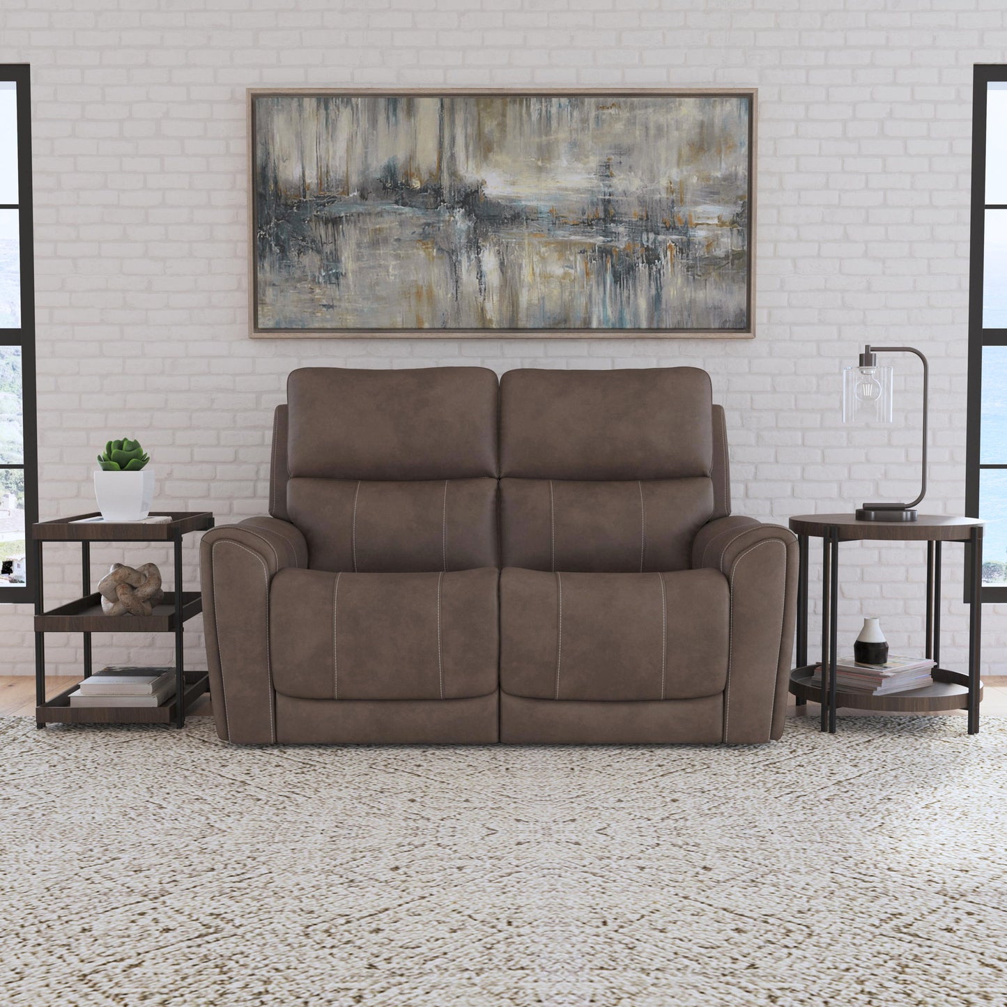 Carter - Power Reclining Loveseat With Power Headrests & Lumbar - Cappuccino
