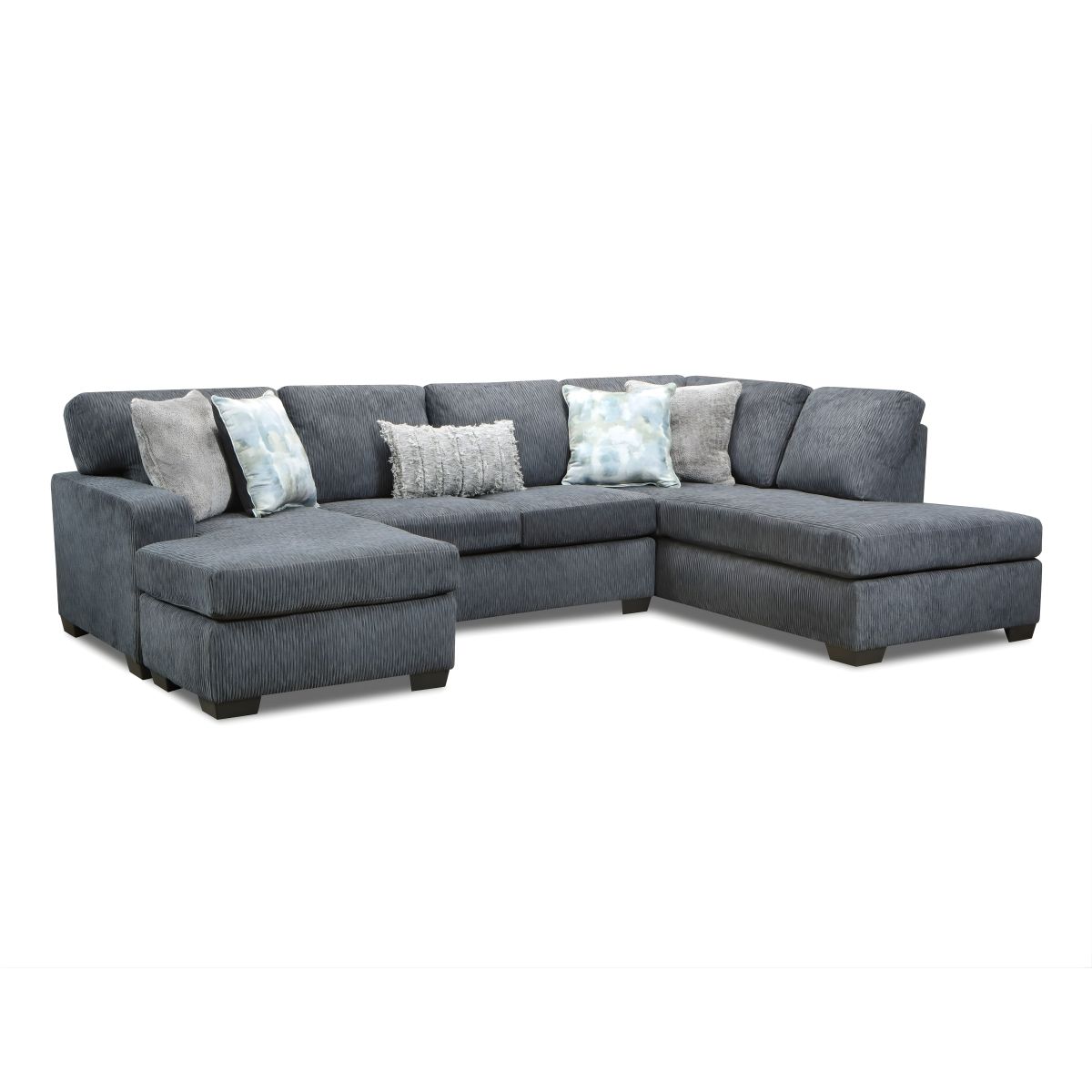 Monolith 2-Piece Sectional with Pillows