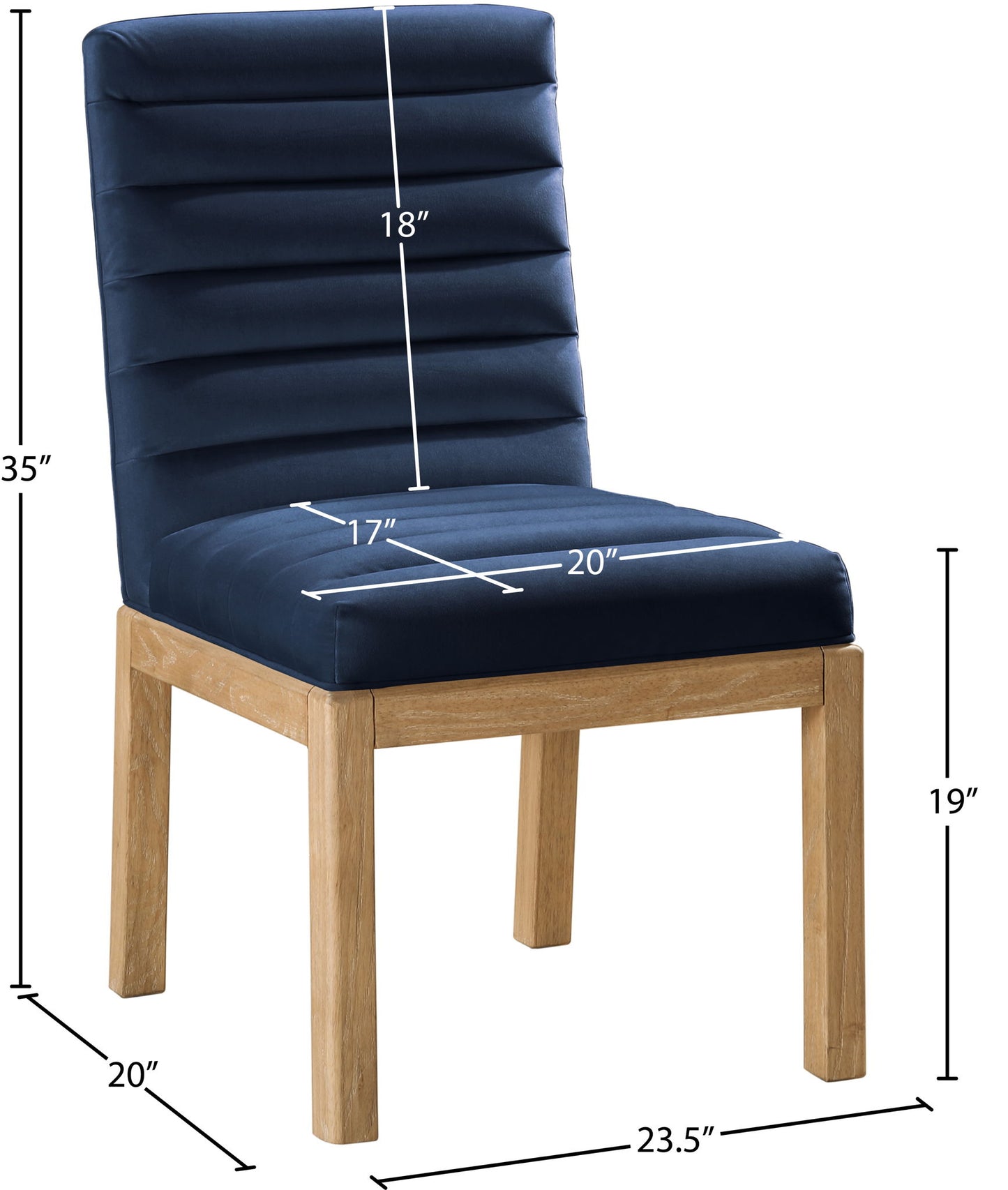 Evelyn - Dining Chair With Natural Legs