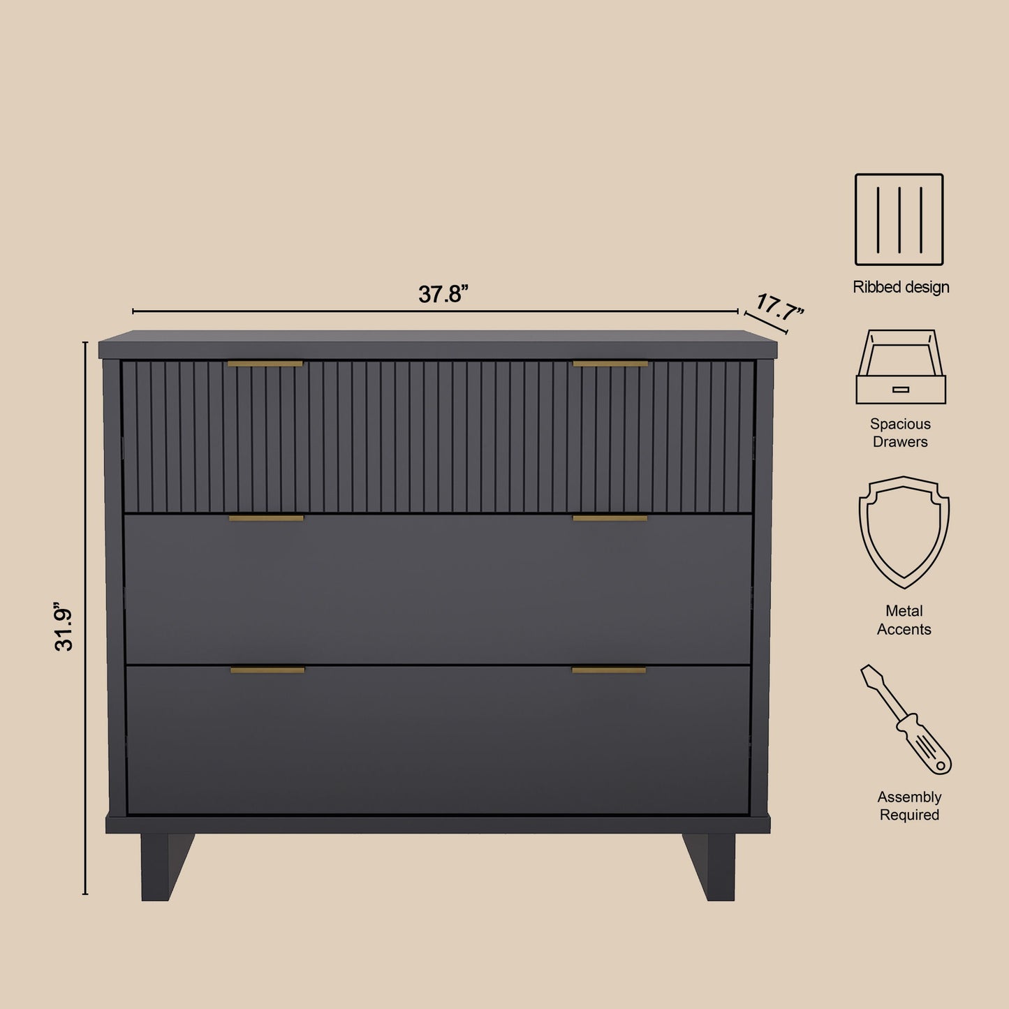 Manhattan Elara - Solid Wood Dresser