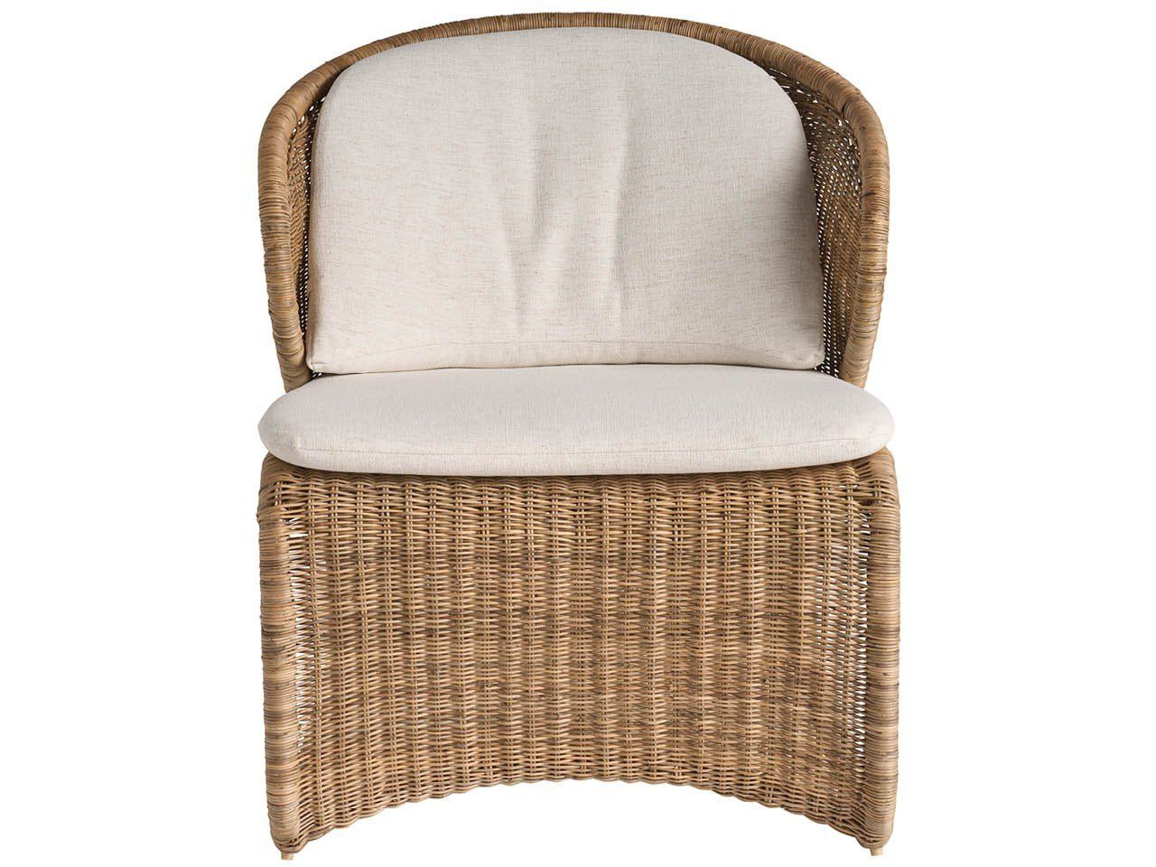 Oasis - Lounge Chair - Light Brown / White