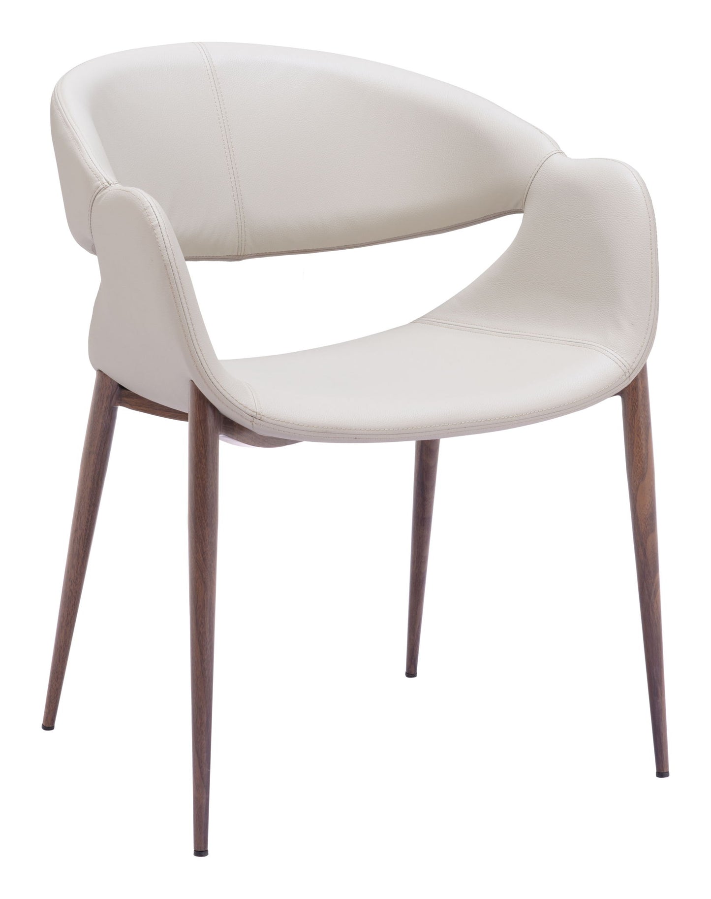 Limay - Dining Chair (Set of 2) - Beige / Walnut