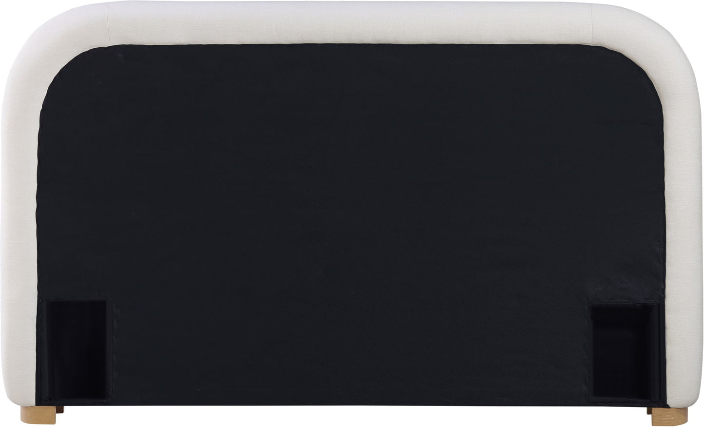 Vaughn - Linen Bed With Natural Base